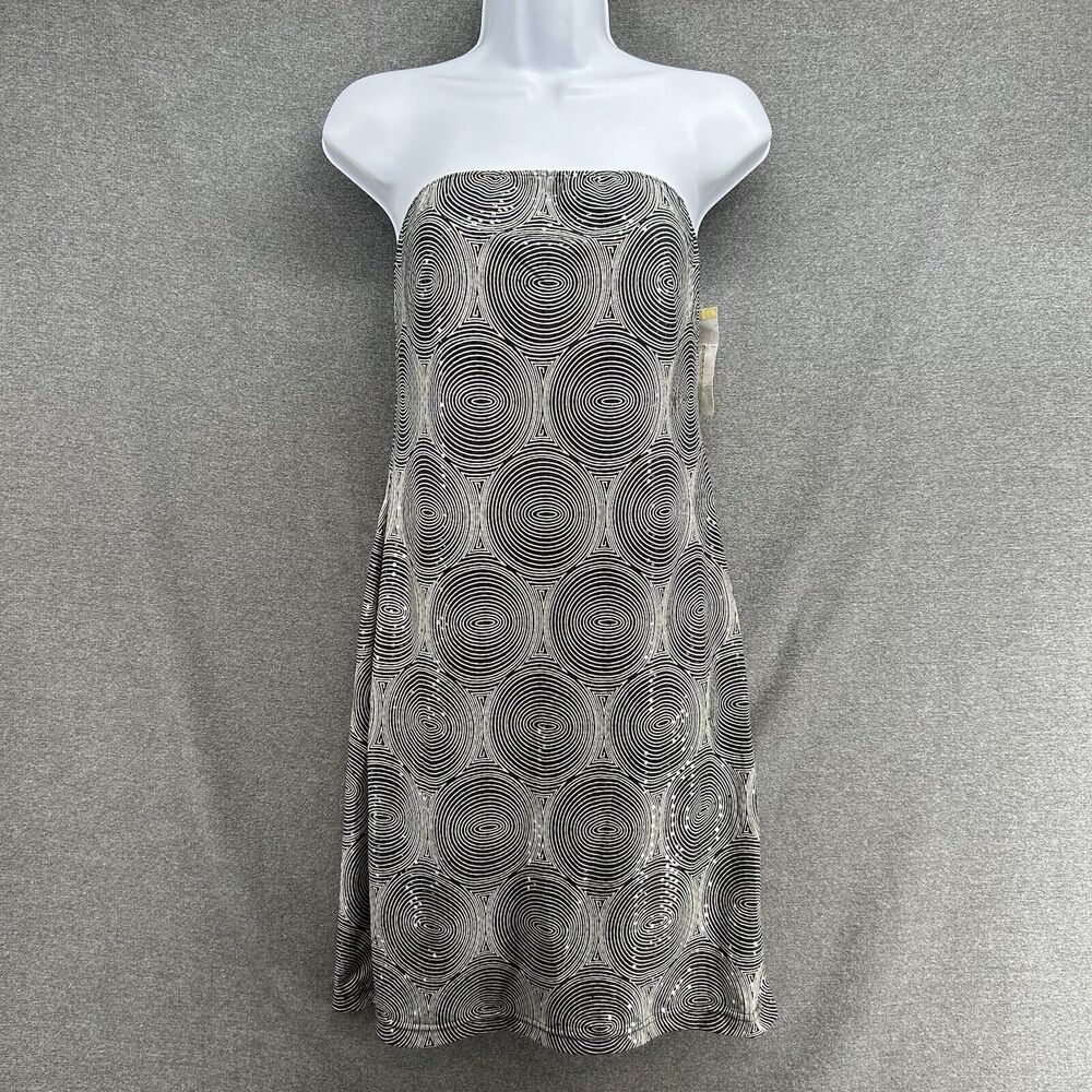 NOS Ruby Rox Vintage Y2K Cocktail Dress Womens Medium Black White Nordstrom